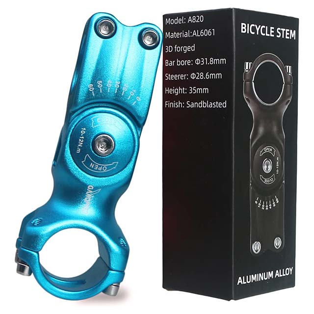 Aluminium Alloy 3D Forged Adjustable MTB Stem Riser – 25.4mm/31.8mm Cycling Mountain Bike Handlebar Clamp Extender