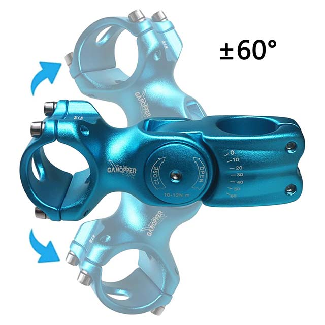 Aluminium Alloy 3D Forged Adjustable MTB Stem Riser – 25.4mm/31.8mm Cycling Mountain Bike Handlebar Clamp Extender