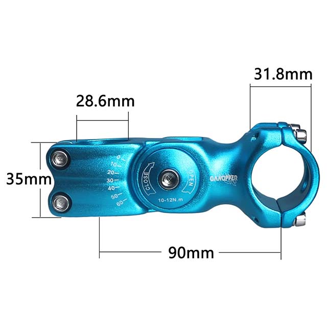 Aluminium Alloy 3D Forged Adjustable MTB Stem Riser – 25.4mm/31.8mm Cycling Mountain Bike Handlebar Clamp Extender