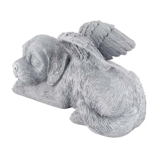 Angel Dog Pet Memorial Statue – Dog Memorial Grave Marker &amp; Tribute for Home, Garden, and Outdoor Tombstone
