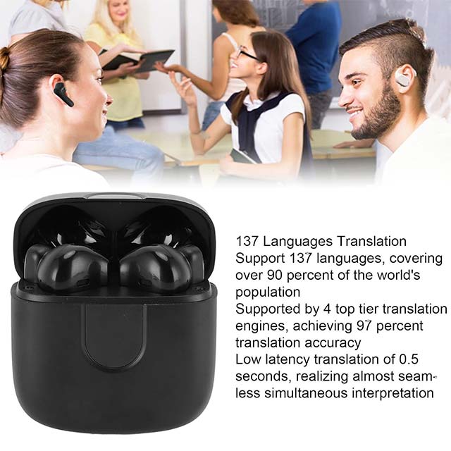 Annadue BT5.3 Translation Headset - 137 Language Support - APP Translation Device