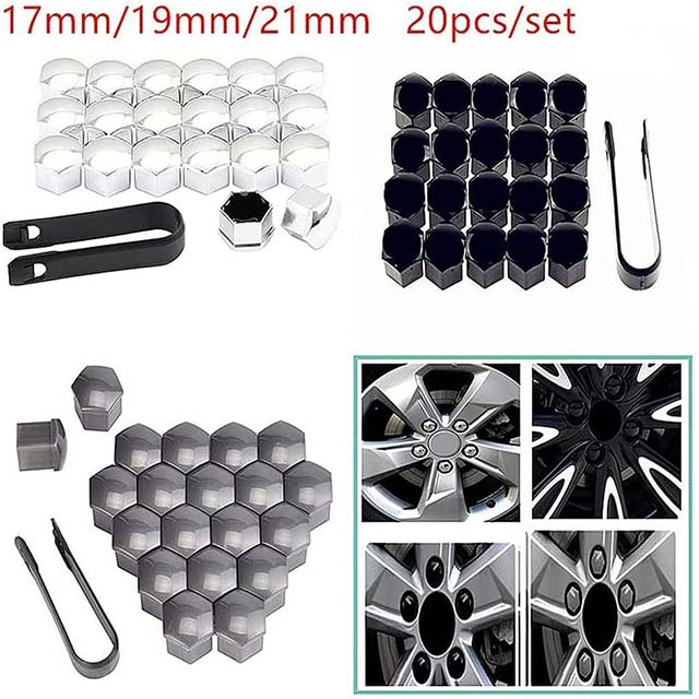 Anti-Rust Car Wheel Nut Caps – Auto Hub Tire Screw Covers for Exterior Decoration &amp; Durable Protection
