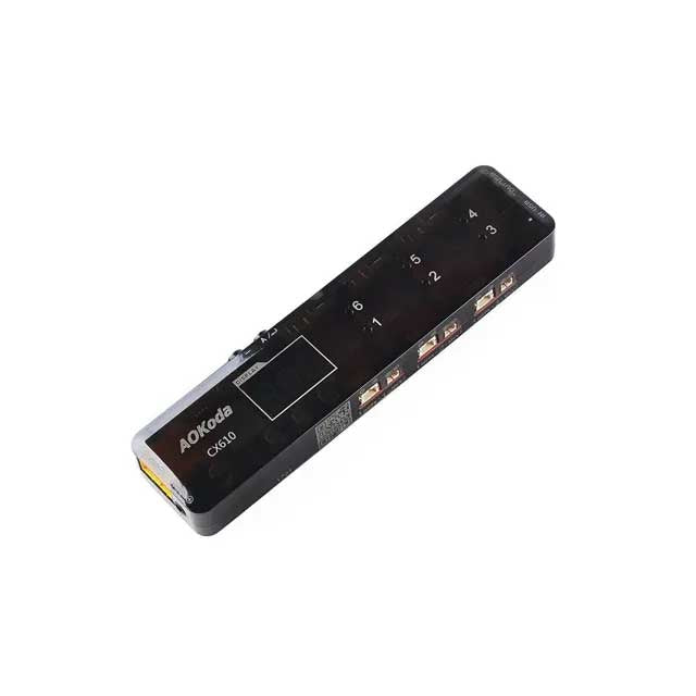 AoKoda CX610 6-Channel 1S LiPo Battery Charger