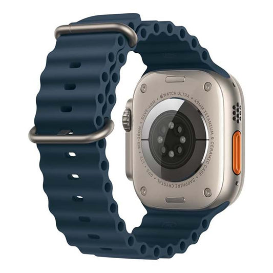 Apple Watch Ocean Band 49mm – Blue Regular Premium Silicone Strap for Apple Watch