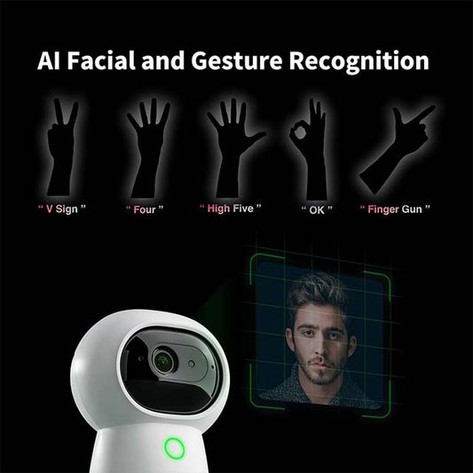 Aqara 2K Indoor Security Camera Hub G3 – AI Facial &amp; Gesture Recognition, 360° Pan/Tilt, Infrared Remote, Voice Control with Alexa, HomeKit Secure Video, Google Assistant &amp; IFTTT-Compatible