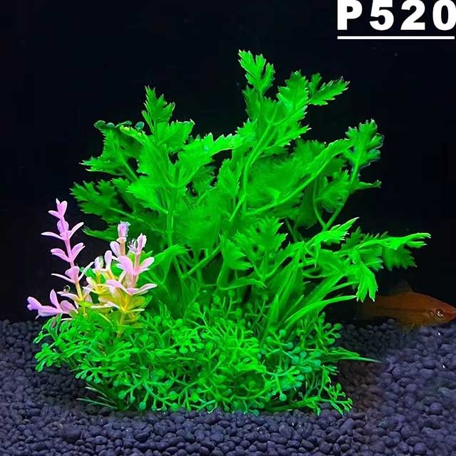 Aquarium Artificial Plant Decoration – 5.5 Inch Plastic Water Grass, Fish Tank Ornament for Aquascaping & Fish Bowl Decor