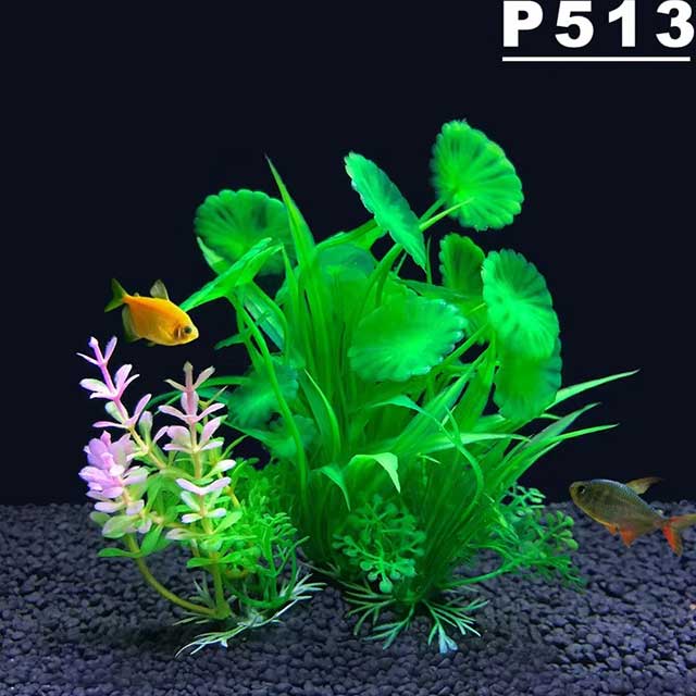 Aquarium Artificial Plant Decoration – 5.5 Inch Plastic Water Grass, Fish Tank Ornament for Aquascaping & Fish Bowl Decor