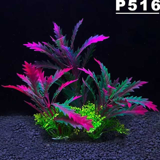 Aquarium Artificial Plant Decoration – 5.5 Inch Plastic Water Grass, Fish Tank Ornament for Aquascaping & Fish Bowl Decor