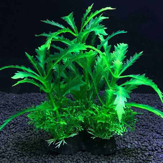 Aquarium Artificial Plant Decoration – 5.5 Inch Plastic Water Grass, Fish Tank Ornament for Aquascaping & Fish Bowl Decor