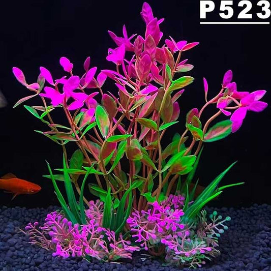 Aquarium Artificial Plant Decoration – 5.5 Inch Plastic Water Grass, Fish Tank Ornament for Aquascaping & Fish Bowl Decor