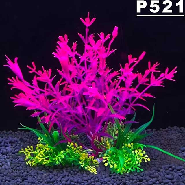 Aquarium Artificial Plant Decoration – 5.5 Inch Plastic Water Grass, Fish Tank Ornament for Aquascaping & Fish Bowl Decor