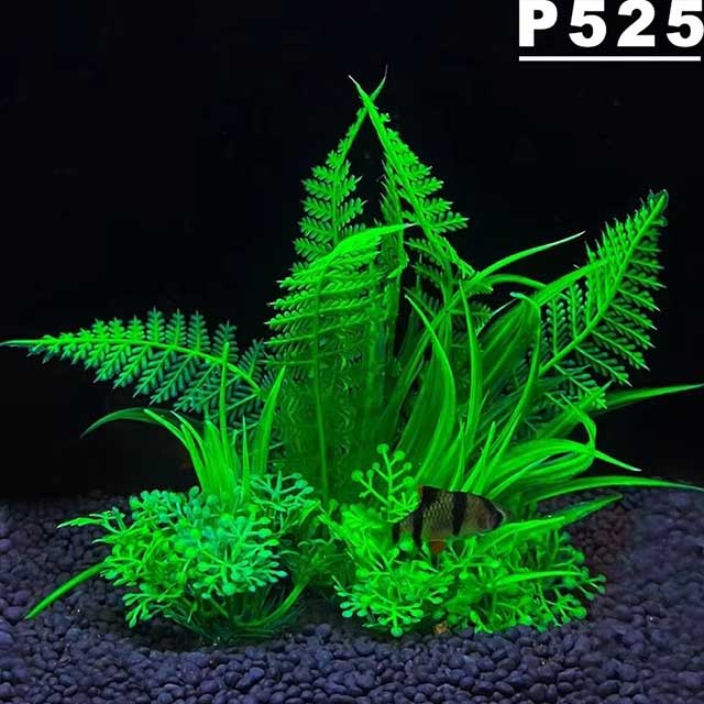 Aquarium Artificial Plant Decoration – 5.5 Inch Plastic Water Grass, Fish Tank Ornament for Aquascaping & Fish Bowl Decor