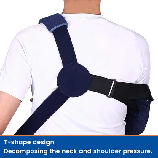 Arm Sling with Waist Strap for Shoulder Injury – Immobilizer Brace Support for Sleeping &amp; Rotator Cuff Surgery – WL0309