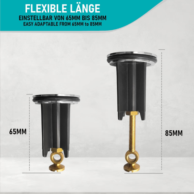 Arteneur 40mm Stainless Steel Sink Plug – Universal Eccentric Drain Stopper with Heavy Brass Screw for Stable Hold