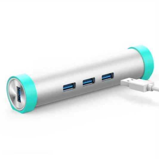 Aukey USB 3.0 1000Mbps WiFi Network Card &amp; Multi-Port Hub Adapter – High-Speed 4-in-1 Connectivity for PC, Laptop, &amp; Gaming