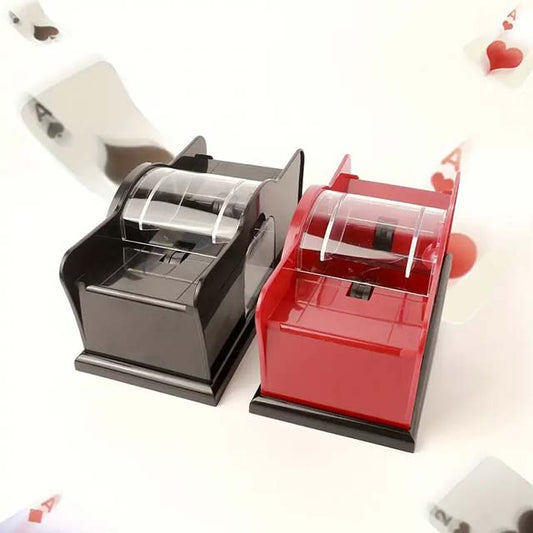 Automatic Card Game Shuffler - Hand Crank Poker Shuffler for 2-6 Pairs, Texas Three Kingdoms Table Game Dealer