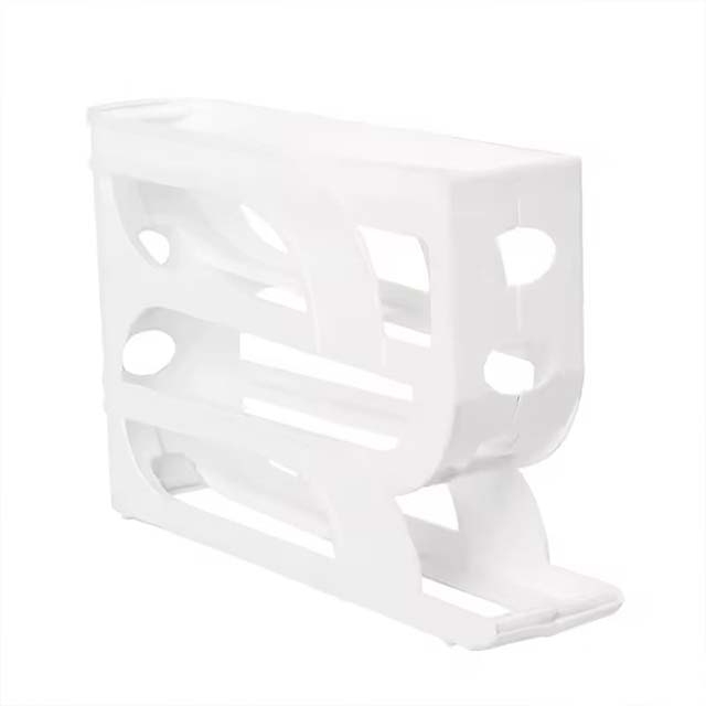 Automatic Roll-Out Egg Storage Box – High-Capacity Refrigerator Organizer Holds 30 Eggs