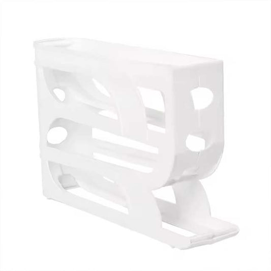 Automatic Roll-Out Egg Storage Box – High-Capacity Refrigerator Organizer Holds 30 Eggs