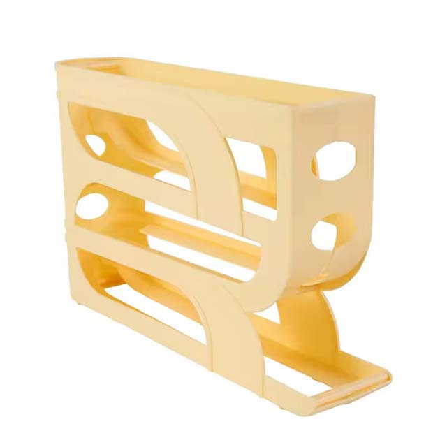 Automatic Roll-Out Egg Storage Box – High-Capacity Refrigerator Organizer Holds 30 Eggs