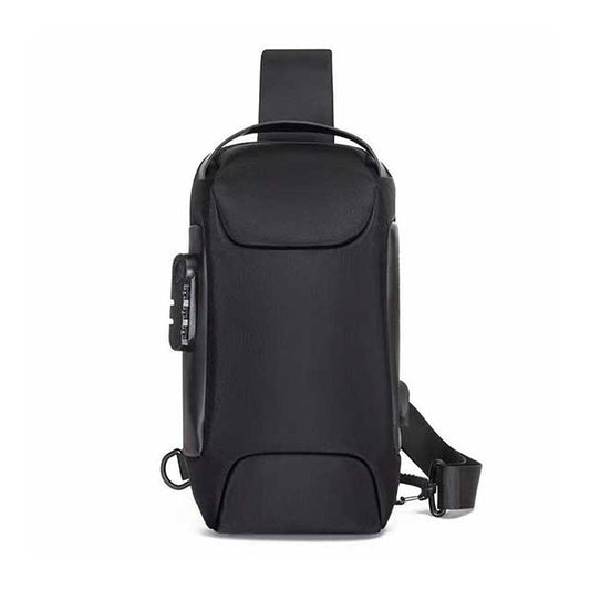 BANGE Waterproof Chest Bag for Men with USB Charging Port – Sling Shoulder Bag