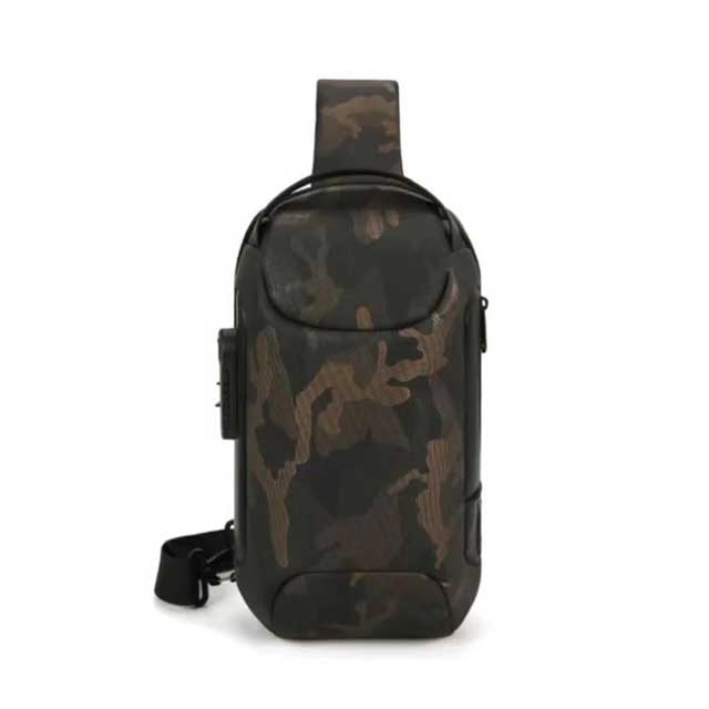 BANGE Waterproof Chest Bag for Men with USB Charging Port – Sling Shoulder Bag