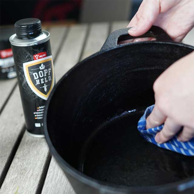 BBQ-Toro DOPFHELD 250ml Cooking &amp; Maintenance Oil – Premium Cast Iron, Dutch Oven, Grill, Griddle &amp; Pan Seasoning