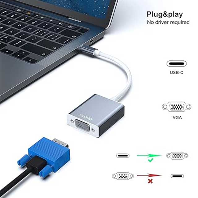 BENFEI USB-C to VGA Adapter
