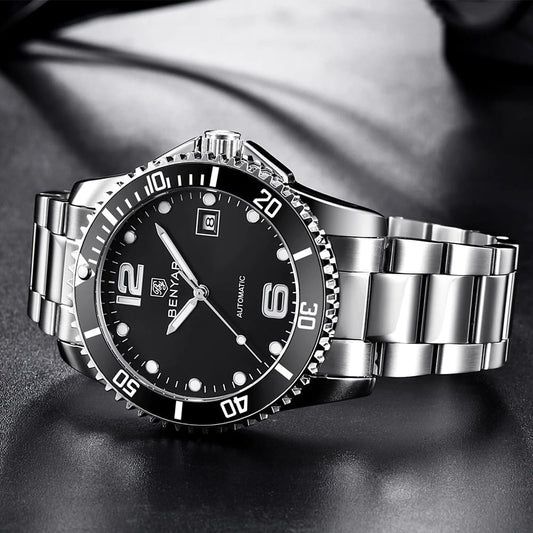 BENYAR Stainless Steel Men Automatic Movement Watch Model (BY-5152)
