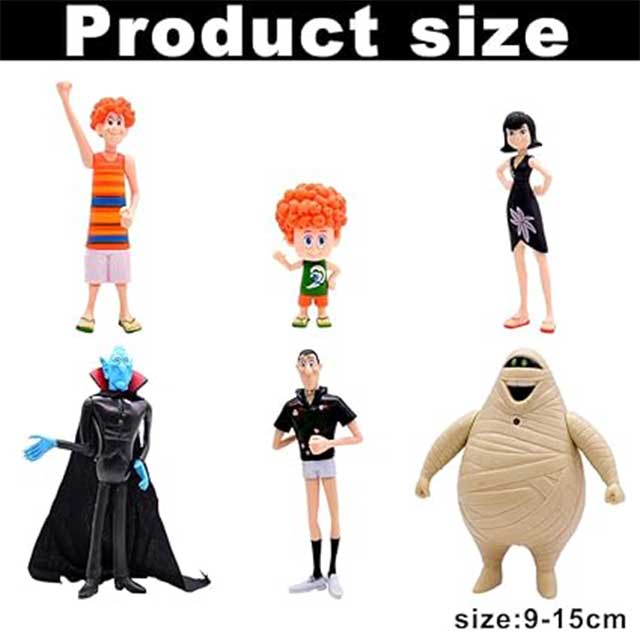 BESTZY 6-Piece Hotel Transylvania Mini Anime Figures