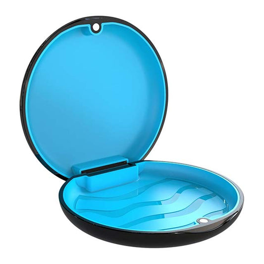 BVN Dental Braces Case – Black Dental Bite Holder &amp; Orthodontic Box for Dental Prosthesis, Mouthguard Storage