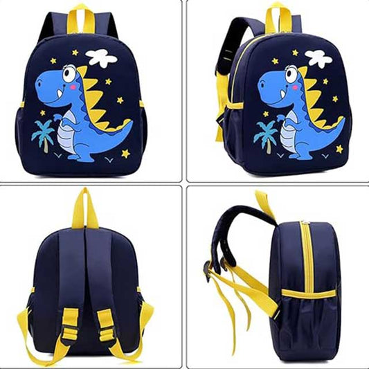 Babioms Dinosaur Backpack for Kids – Cute Blue Kindergarten School Bag for Boys & Girls | Lightweight Children's Backpack for Preschool & Nursery
