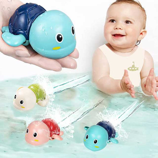Baby Bath Toys – Cute Clockwork Swimming Turtle & Whale Water Toys for Kids’ Bath, Pool & Beach Play