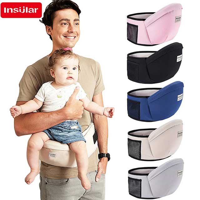 Baby Carrier with Waist Stool – Adjustable Infant Hip Seat Sling for Newborns & Toddlers | Ergonomic Baby Backpack & Walking Belt