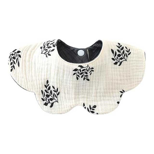 Baby Drooling Bib – 6-Layer Cotton Burp Cloth for Newborns & Toddlers (0–24 Months) | Soft & Absorbent Saliva Towel for Infants, Comfortable & Gentle on Skin