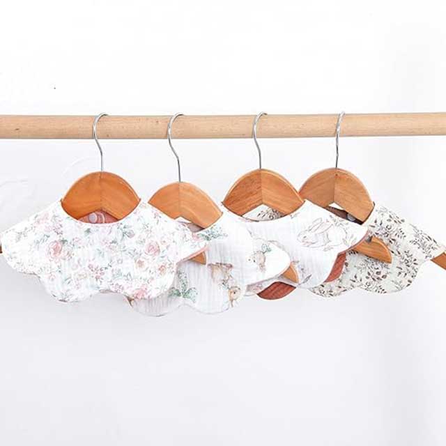 Baby Drooling Bib – 6-Layer Cotton Burp Cloth for Newborns & Toddlers (0–24 Months) | Soft & Absorbent Saliva Towel for Infants, Comfortable & Gentle on Skin