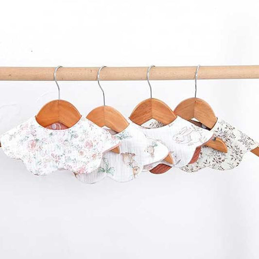 Baby Drooling Bib – 6-Layer Cotton Burp Cloth for Newborns & Toddlers (0–24 Months) | Soft & Absorbent Saliva Towel for Infants, Comfortable & Gentle on Skin