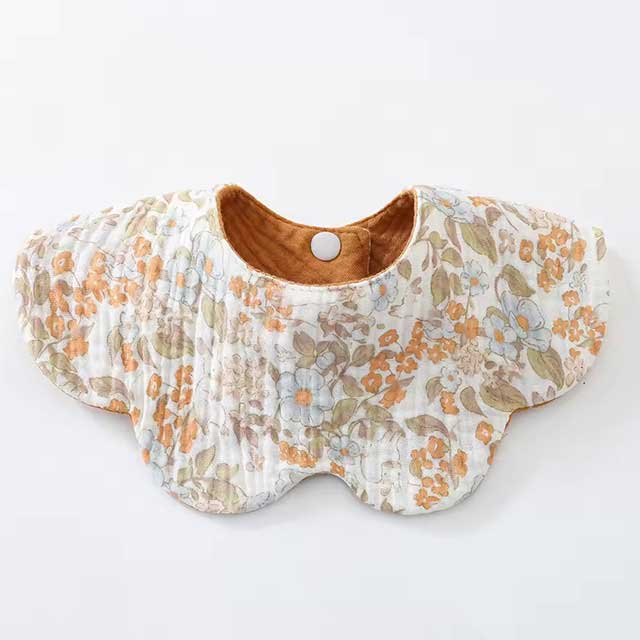 Baby Drooling Bib – 6-Layer Cotton Burp Cloth for Newborns & Toddlers (0–24 Months) | Soft & Absorbent Saliva Towel for Infants, Comfortable & Gentle on Skin