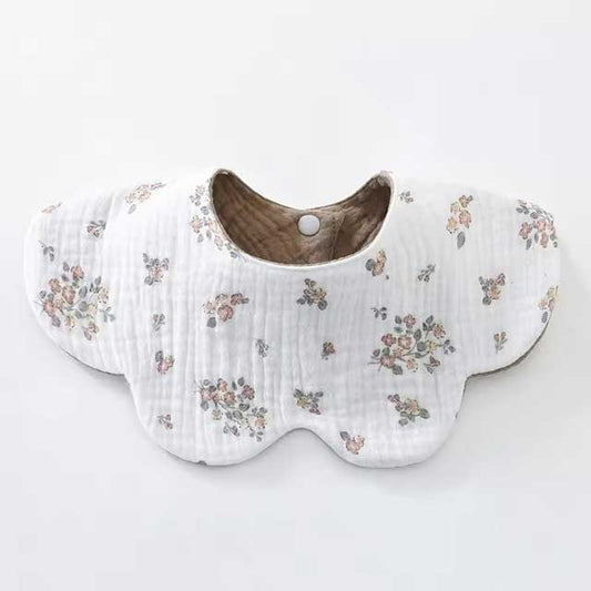 Baby Drooling Bib – 6-Layer Cotton Burp Cloth for Newborns & Toddlers (0–24 Months) | Soft & Absorbent Saliva Towel for Infants, Comfortable & Gentle on Skin