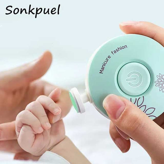 Baby Electric Nail Trimmer – Newborn Nail Care Kit with Safe Nail Filer & Clippers | Gentle Manicure Set for Babies & Kids