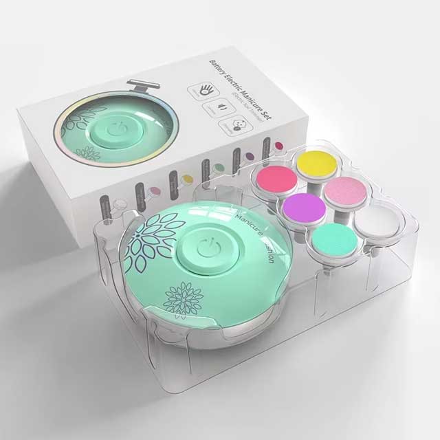 Baby Electric Nail Trimmer – Newborn Nail Care Kit with Safe Nail Filer & Clippers | Gentle Manicure Set for Babies & Kids