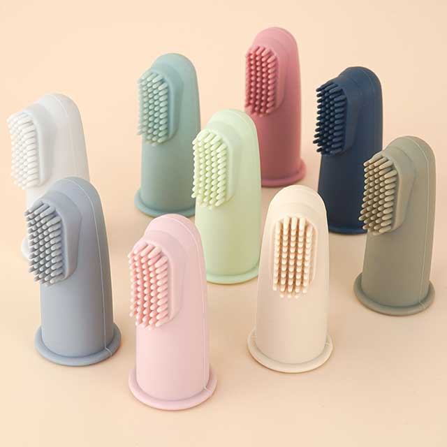 Baby Finger Toothbrush – Soft Silicone Infant Oral Cleaning Brush for Newborns & Toddlers | Portable Dental Care Tool for Babies