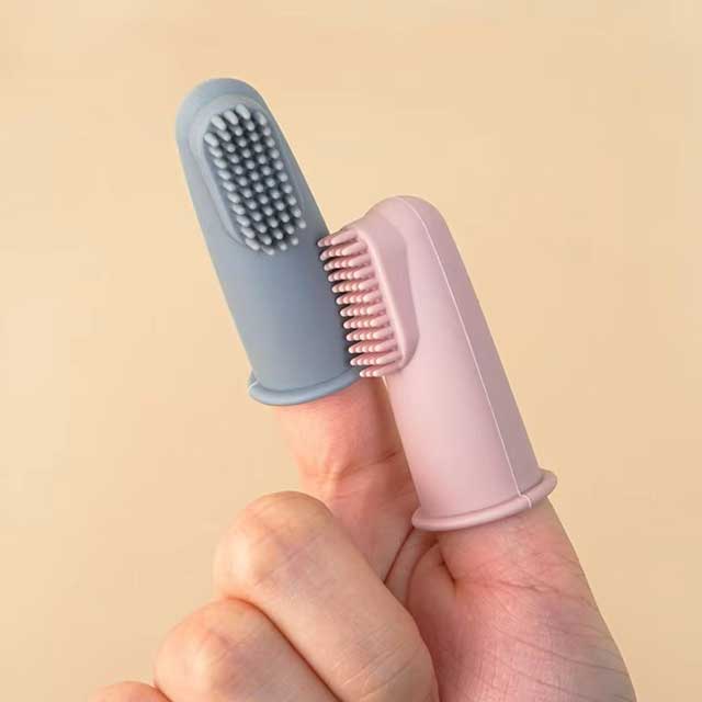 Baby Finger Toothbrush – Soft Silicone Infant Oral Cleaning Brush for Newborns & Toddlers | Portable Dental Care Tool for Babies