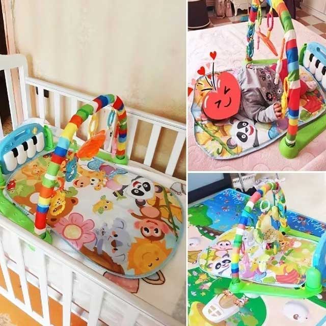 Baby Musical Play Mat – Piano Keyboard Gym Carpet for Crawling & Early Learning | Infant Activity Rug & Educational Toy Gift