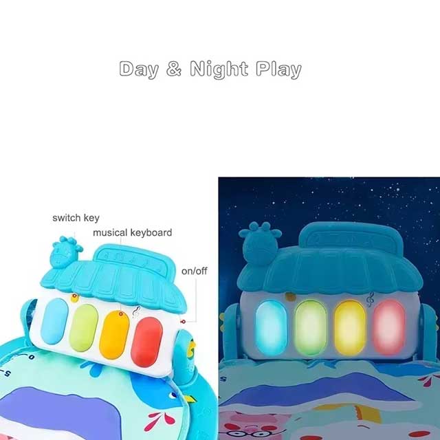 Baby Musical Play Mat – Piano Keyboard Gym Carpet for Crawling & Early Learning | Infant Activity Rug & Educational Toy Gift