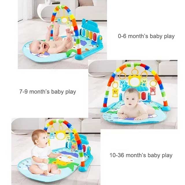 Baby Musical Play Mat – Piano Keyboard Gym Carpet for Crawling & Early Learning | Infant Activity Rug & Educational Toy Gift