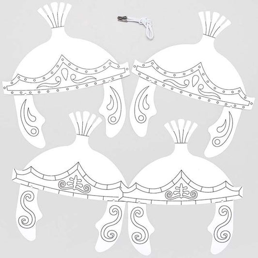 Baker Ross AT736 Roman Centurion Colour-In Helmets – 8-Piece Kids Art &amp; Craft Project Kit