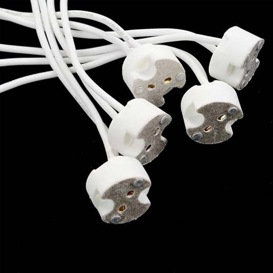 Nastyaer 5/10PCS LED Bulb Holder | MR11 MR16 GU5.3 G4 Base Socket for Halogen & LED Lights