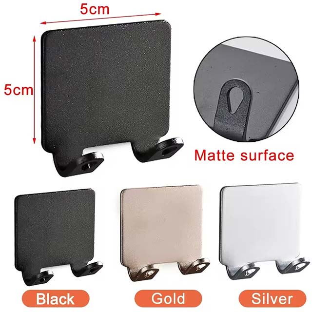 Bathroom Aluminum Razor Holder &amp; Shaver Shelf – Punch-Free Wall-Mounted Storage Hook for Men’s Shaving Accessories Organization