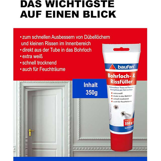 Baufan Borehole & Crack Filler, White