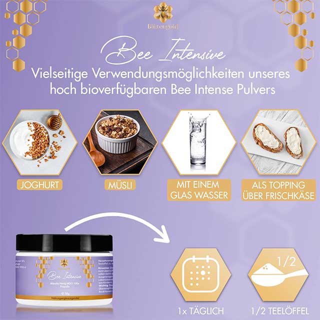 Bee Intense Propolis + Manuka Honey Powder